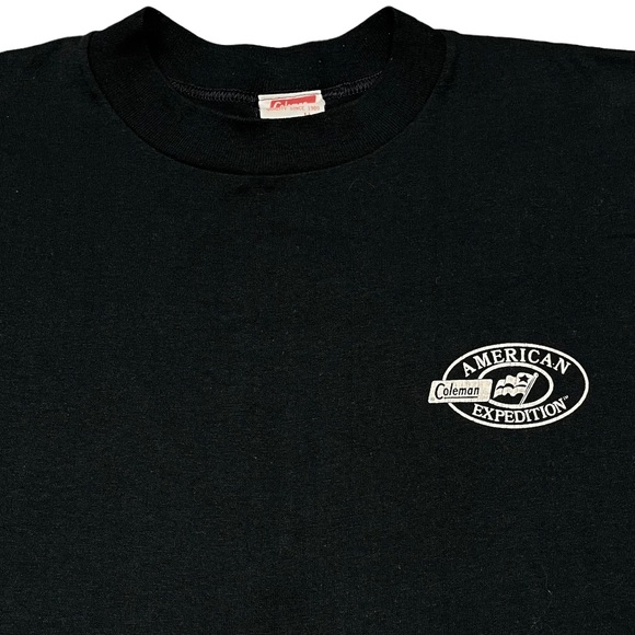 Vintage FISHING Tshirt COLEMAN Camping Tee Single Stitch sz Men’s MEDIUM - Picture 3 of 6